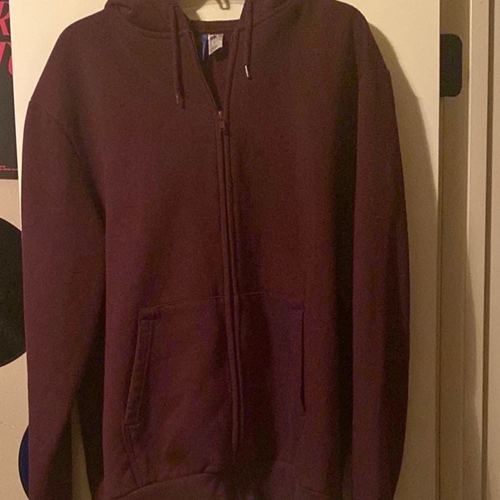 Men's Burgundy Hoodie Sweater